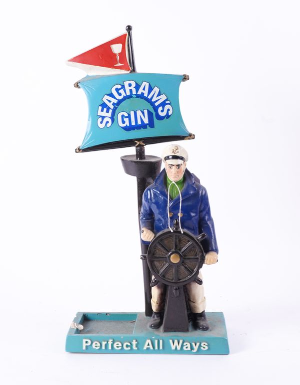 SEAGRAM'S GIN, A MID 20TH CENTURY ADVERTISING DISPLAY STAND