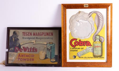 DEWITT’S ANTACID POWDER, A FRAMED POSTER (2)