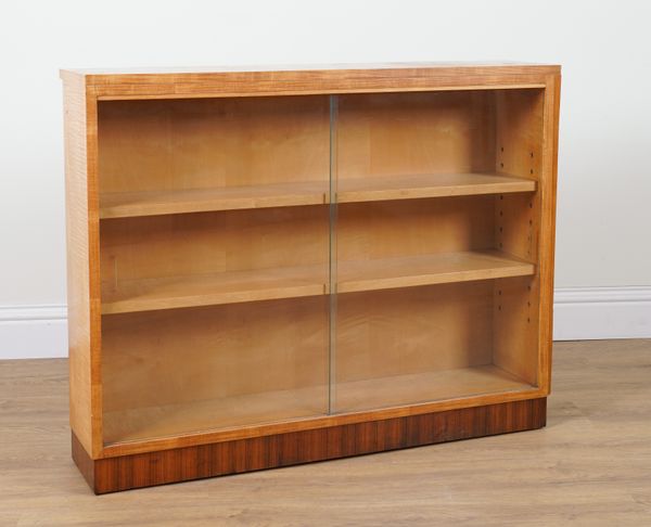 HEALS, A MID 20TH CENTURY SATINWOOD BOOKCASE