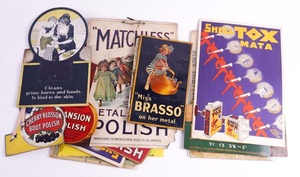 A GROUP OF NINETEEN EARLY 20TH CENTURY ADVERTISING SIGNS (19)