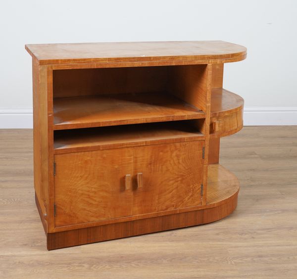 A MID 20TH CENTURY SATINWOOD SIDE TABLE