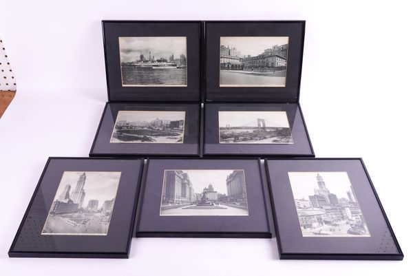 A GROUP OF SIXTEEN EARLY 20TH CENTURY FRAMED PHOTOGRAPHS (16)