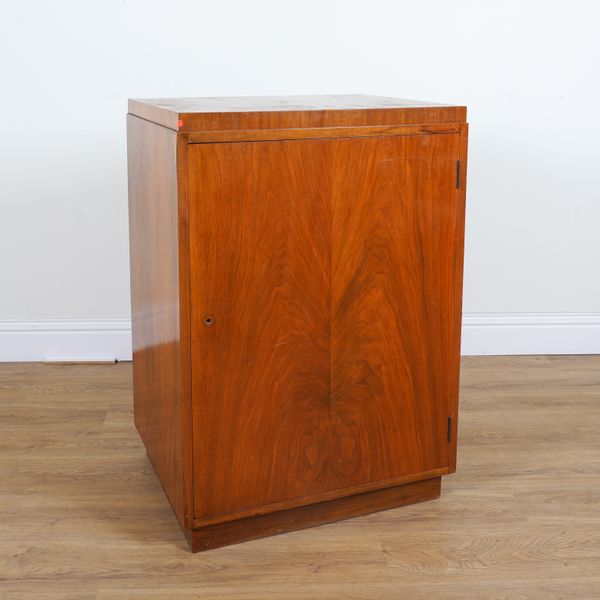 A MID 20TH CENTURY WALNUT SIDE CABINET