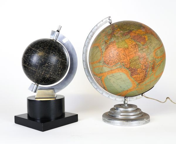 A FRENCH PERRINA GLOBE TABLE LAMP (2)