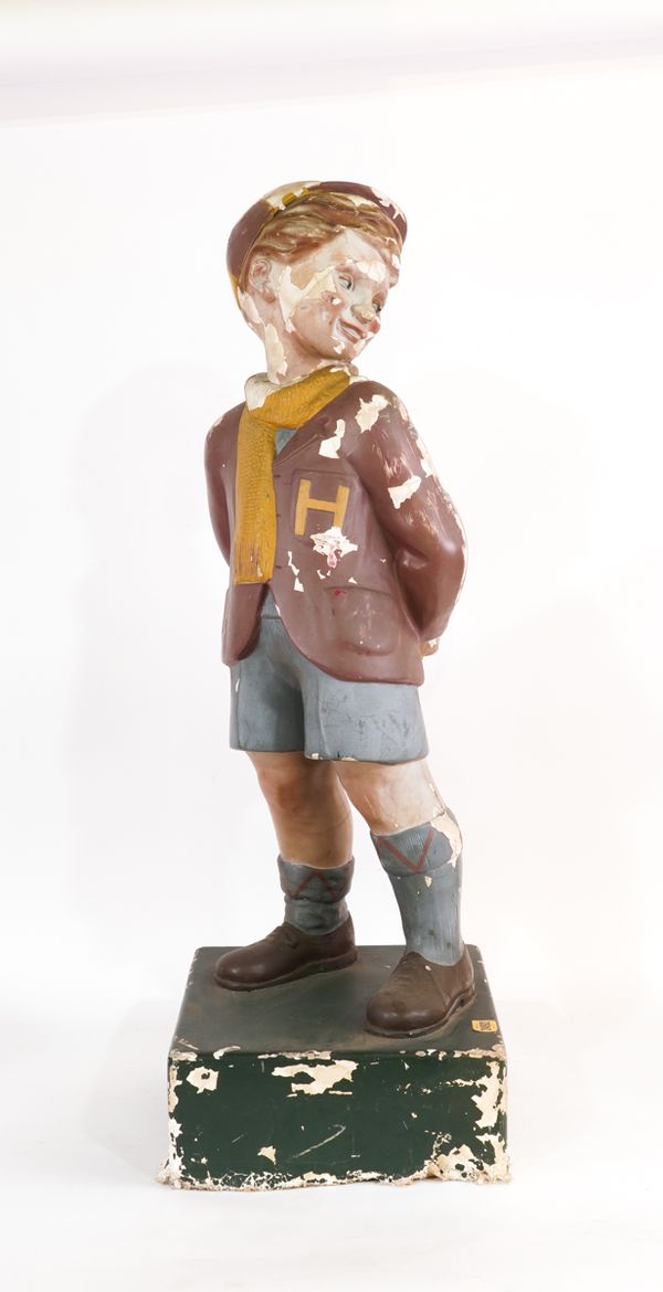 HOVIS, A MID 20TH CENTURY SHOP ADVERTISING FIGURE OF A YOUND BOY