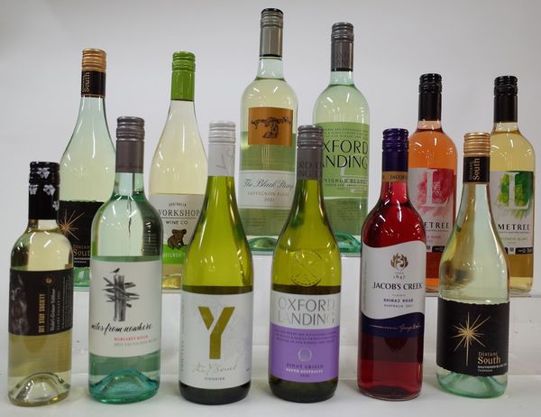 12 BOTTLES AUSTRALIAN WHITE AND ROSÉ WINE