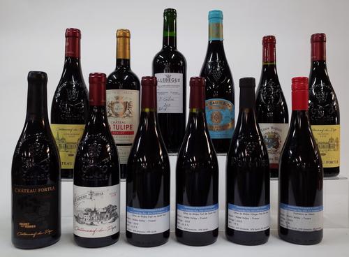 12 BOTTLES FRENCH RED WINE