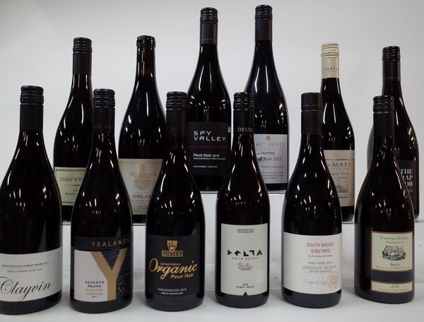 9 BOTTLES NEW ZEALAND PINOT NOIR AND 3 SYRAH