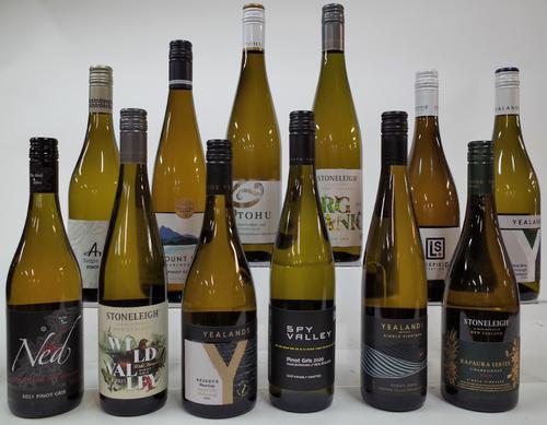 11 BOTTLES NEW ZEALAND PINOT GRIS AND 1 CHARDONNAY