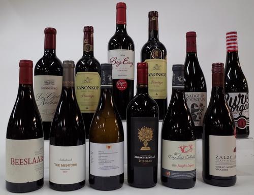 11 BOTTLES SOUTH AFRICAN RED AND 1 WHITE WINE