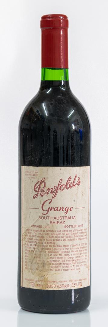 A BOTTLE OF PENFOLDS GRANGE 1992 SHIRAZ