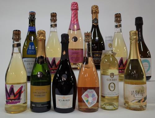 12 BOTTLES SPARKLING LOW/ZERO ALCOHOL WINE (MIXED ORIGIN)