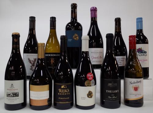 10 BOTTLES SOUTH AFRICAN RED AND 2 WHITE WINE