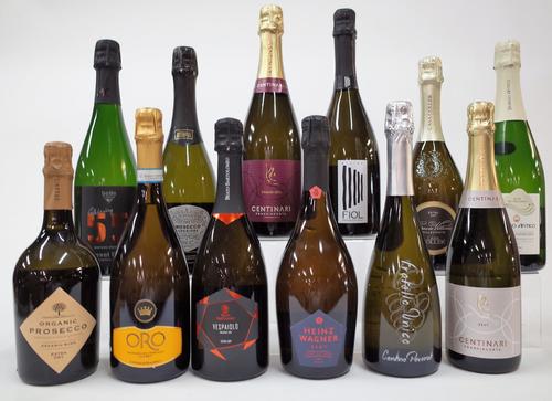 11 BOTTLES ITALIAN AND 1 GERMAN SPARKLING WINE