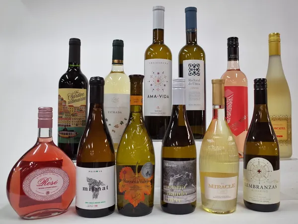 12 BOTTLES SPANISH AND PORTUGUESE WHITE AND ROSÉ WINE