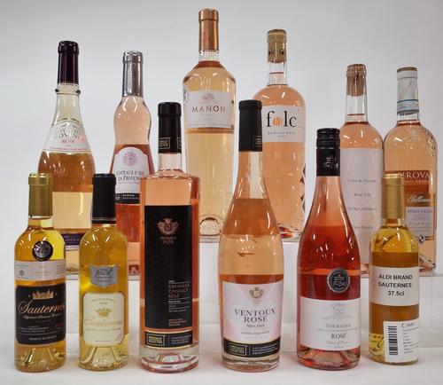 12 BOTTLES ROSÉ AND DESSERT WINE