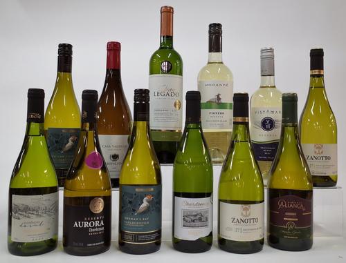 12 BOTTLES WHITE WINE (MIXED ORIGIN)