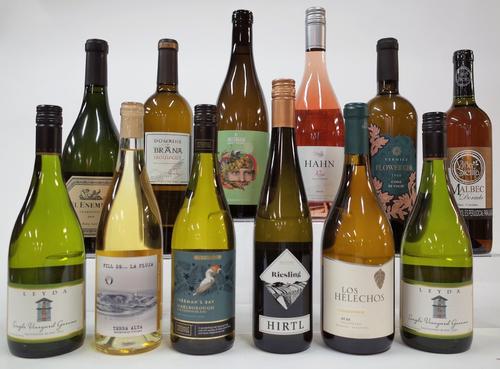 11 BOTTLES WHITE AND 1 ROSÉ WINE (MIXED ORIGIN)