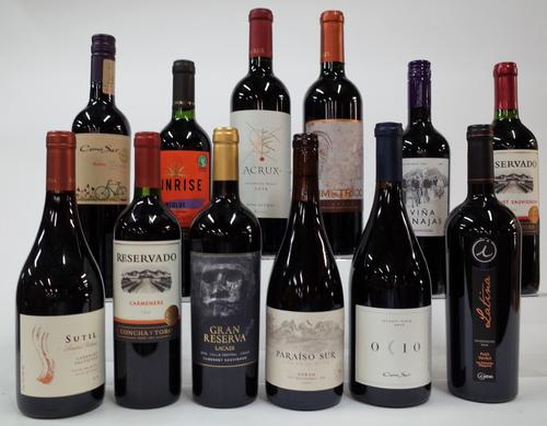 12 BOTTLES CHILEAN RED WINE