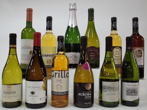 11 BOTTLES BRAZILIAN AND COLOMBIAN WHITE AND 1 SPARKLING WINE