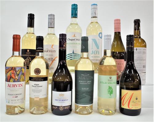 12 BOTTLES HUNGARIAN AND MOLDOVAN WHITE WINE