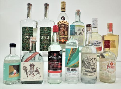 12 BOTTLES WHITE RUM