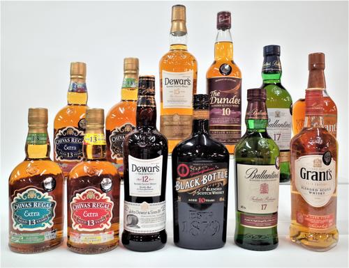 12 BOTTLES BLENDED WHISKEY