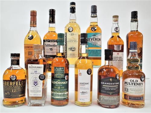 12 BOTTLES SINGLE MALT WHISKY
