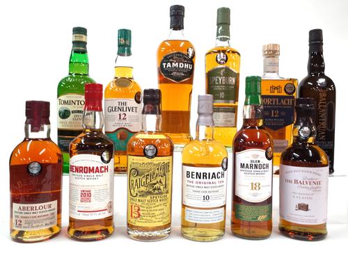 12 BOTTLES SINGLE MALT WHISKY
