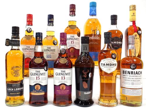 12 BOTTLES SINGLE MALT WHISKY