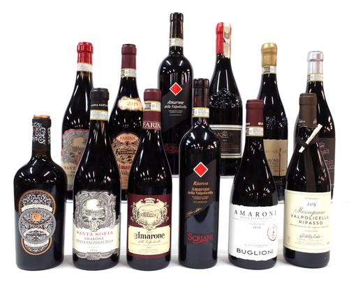 11 BOTTLES AMARONE DELLA VALPOLICELLA AND 1 TRE DI TRE PUGLIA
