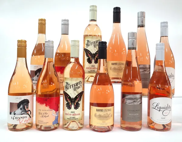 12 BOTTLES CANADIAN AND AUSTRALIAN ROSÉ WINE