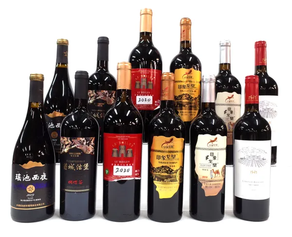 12 BOTTLES CHINESE RED WINE