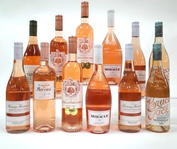 12 BOTTLES SOUTH AFRICAN, MOROCCAN AND SPANISH ROSÉ WINE