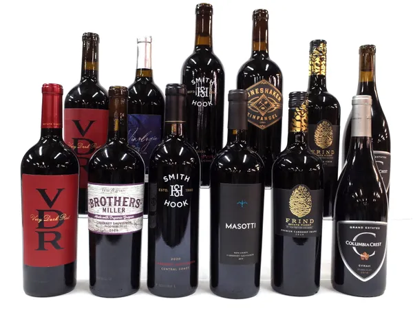 12 BOTTLES AMERICAN AND CANADIAN RED WINE