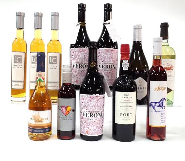 12 BOTTLES DESSERT, FORTIFIED AND WHITE WINE