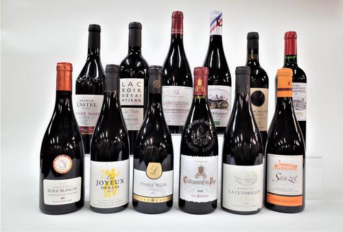 12 BOTTLES FRENCH RED WINE