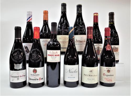 12 BOTTLES FRENCH RED WINE