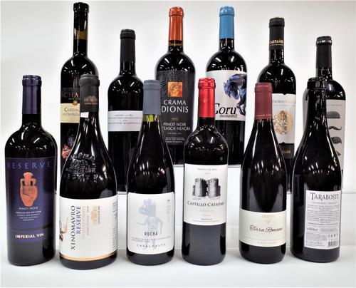 12 BOTTLES SPANISH AND EASTERN EUROPEAN RED WINE