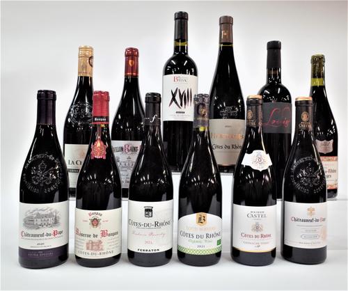 12 BOTTLES FRENCH RED WINE
