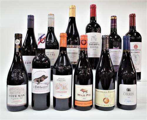 12 BOTTLES FRENCH RED WINE