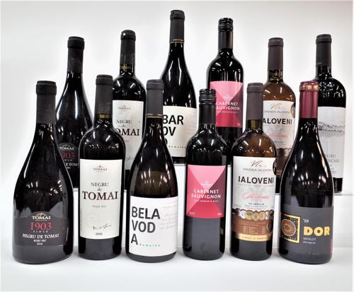 10 BOTTLES MOLDOVAN RED AND 2 WHITE WINE