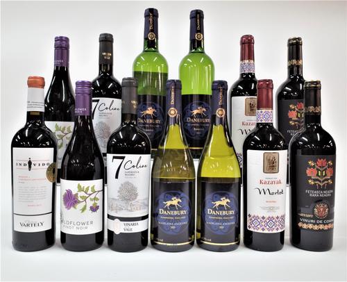 8 BOTTLES MOLDOVAN RED AND 4 ENGLISH WHITE WINE