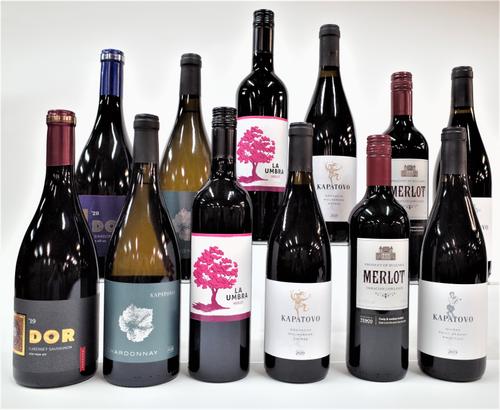 9 BOTTLES MOLDOVAN, BULGARIAN AND ROMANIAN RED AND 3 WHITE WINE