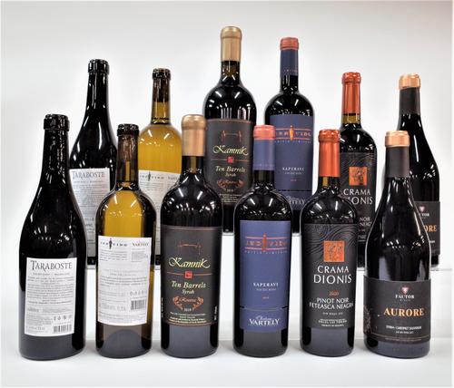 10 BOTTLES MOLDOVAN AND MACEDONIAN RED AND 2 WHITE WINE