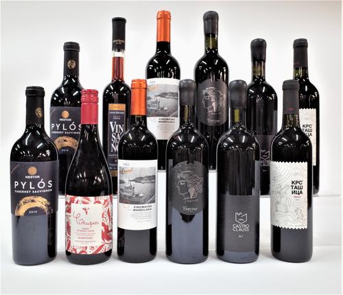 11 BOTTLES GREEK RED WINE AND 1 DESSERT WINE