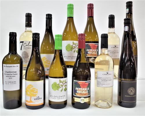 12 BOTTLES ROMANIAN AND MOLDOVAN WHITE WINE