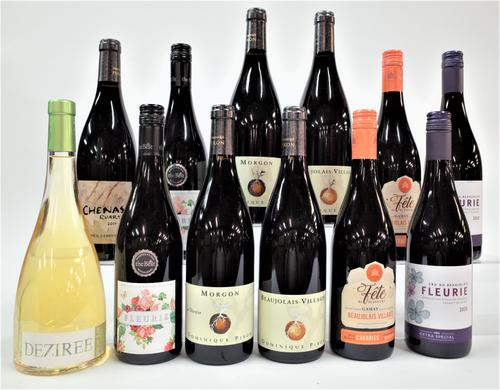 11 BOTTLES FRENCH RED AND 1 WHITE WINE