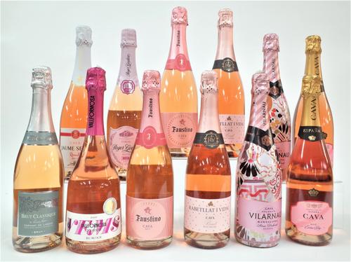 12 BOTTLES SPANISH SPARKLING ROSÉ WINE