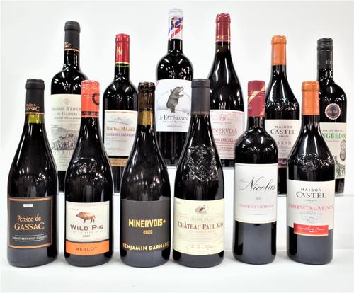 12 BOTTLES FRENCH RED WINE